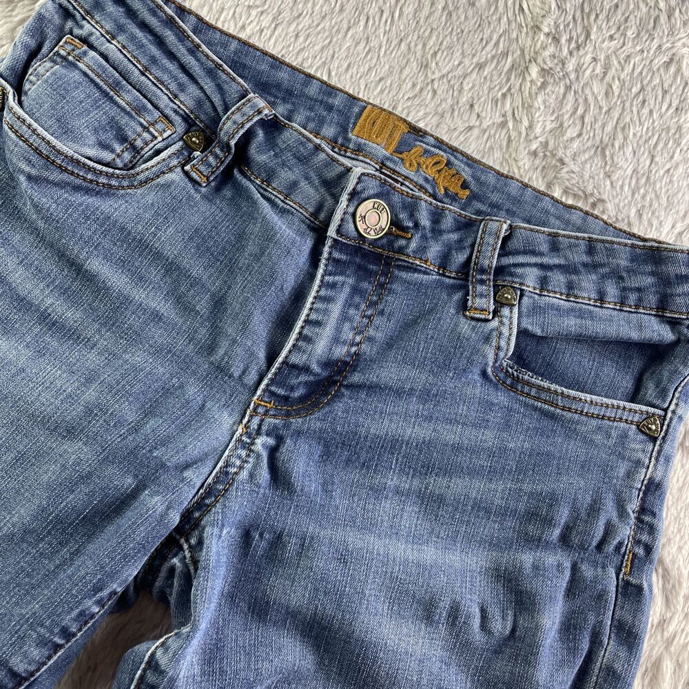 Kut From The Kloth Jeans Womens 4 Blue Boyfriend Midrise Straight Denim Casual